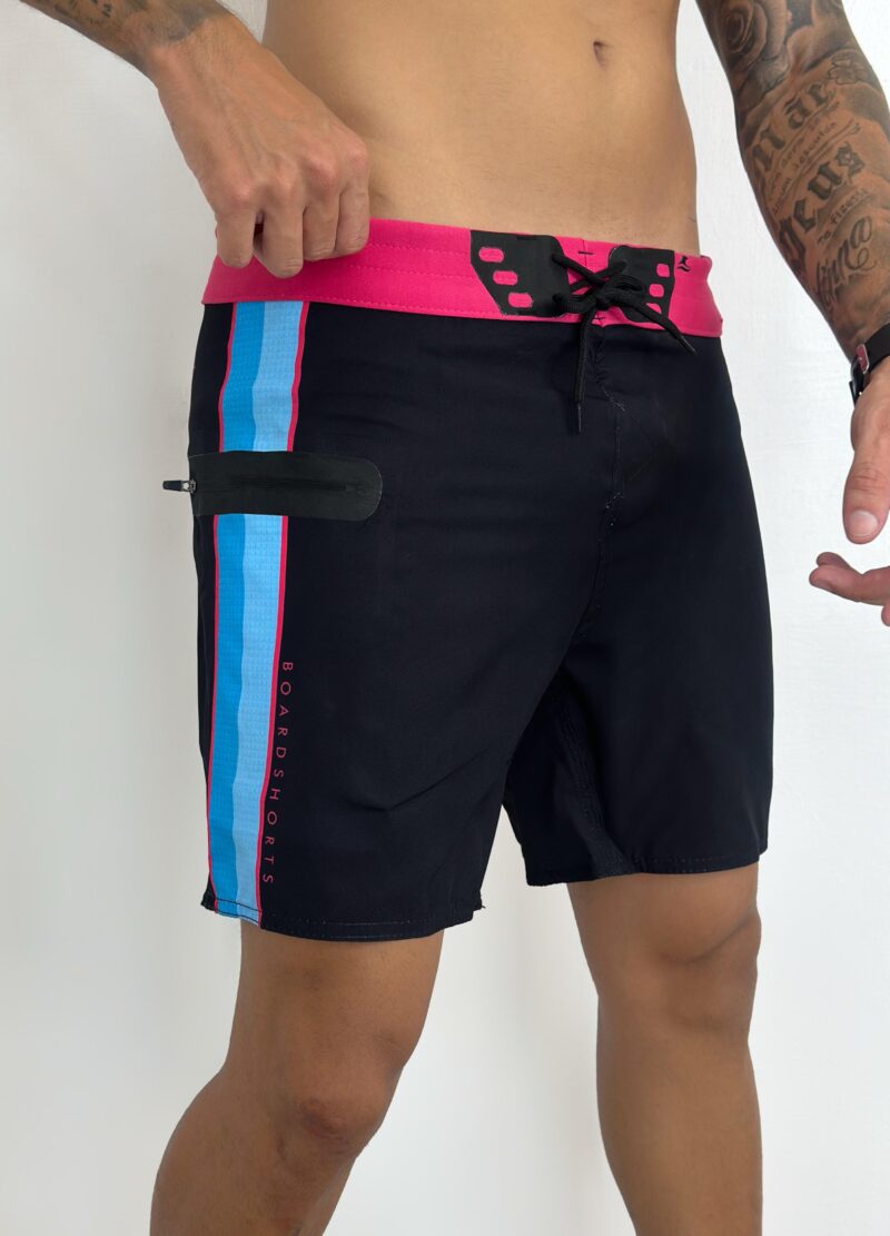 BOARDSHORT RETRÔ JISK - BERMUDA TACTEL SURF COM ELASTANO 8403 v3 - Imagem 2
